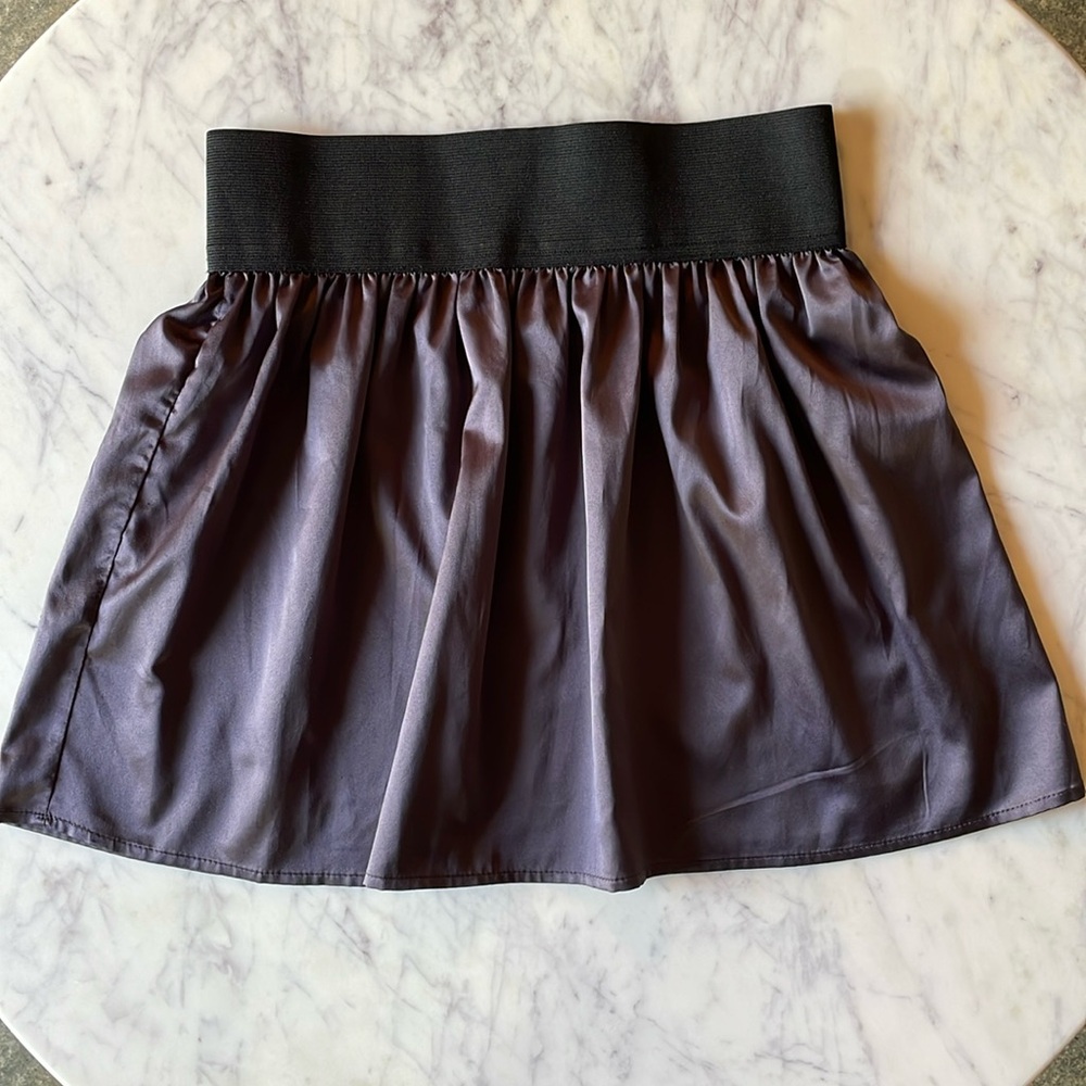 Forever 21 Girls Size Small Purple Satin Skirt